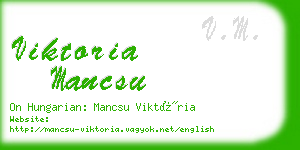 viktoria mancsu business card